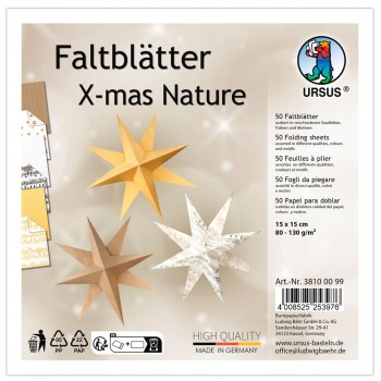 Faltblätter X-mas Nature à...