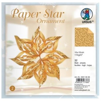 Papier-Sterne Ornament,...