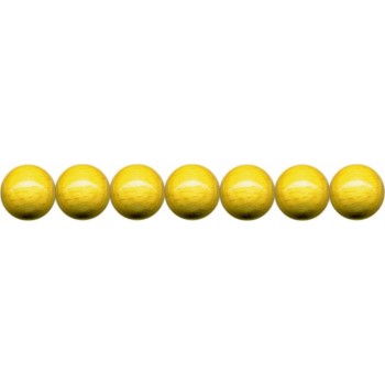 Holzkugeln 4mm mit Loch, gelb