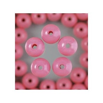 Holzkugeln 4mm mit Loch, rosa