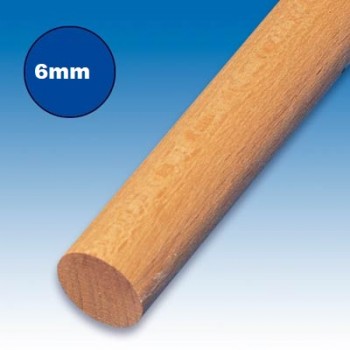 Rundstäbe Holz 1m, 6mm